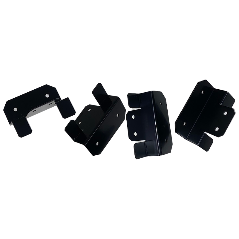 Sphere Solar Panel Mounting Bracket Kit - 4Pce Black with M6 NUT/BOLTS