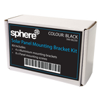 Sphere Solar Panel Mounting Bracket Kit - 4Pce Black with M6 NUT/BOLTS