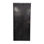 Sphere 200w HIGH VOLTAGE Mono Crystalline Twin Cell BLACK Solar Panel - 670x1480x35mm