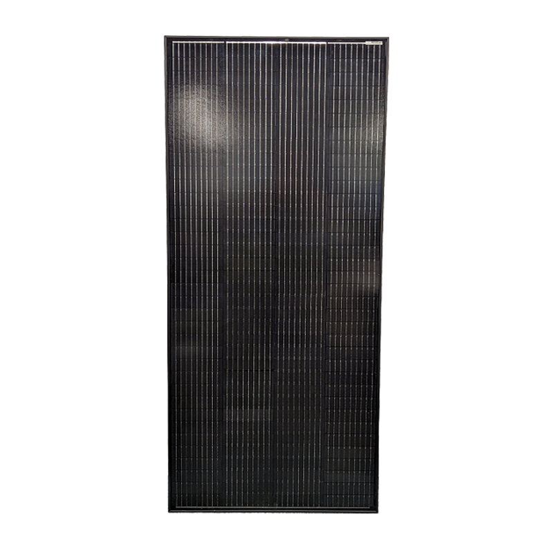 Sphere 200w HIGH VOLTAGE Mono Crystalline Twin Cell BLACK Solar Panel - 670x1480x35mm