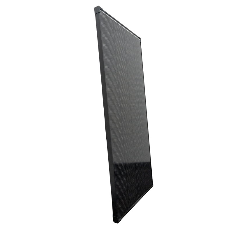 Sphere 210w V2 HIGH VOLTAGE Mono Crystalline Twin Cell  BLACK  Solar Panel - 670x1480x35mm