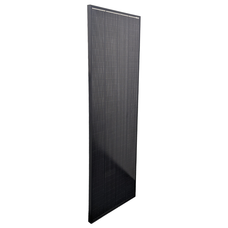 Sphere 250w HIGH VOLTAGE Mono Crystalline Twin Cell BLACK Solar Panel - 670x1850x35mm
