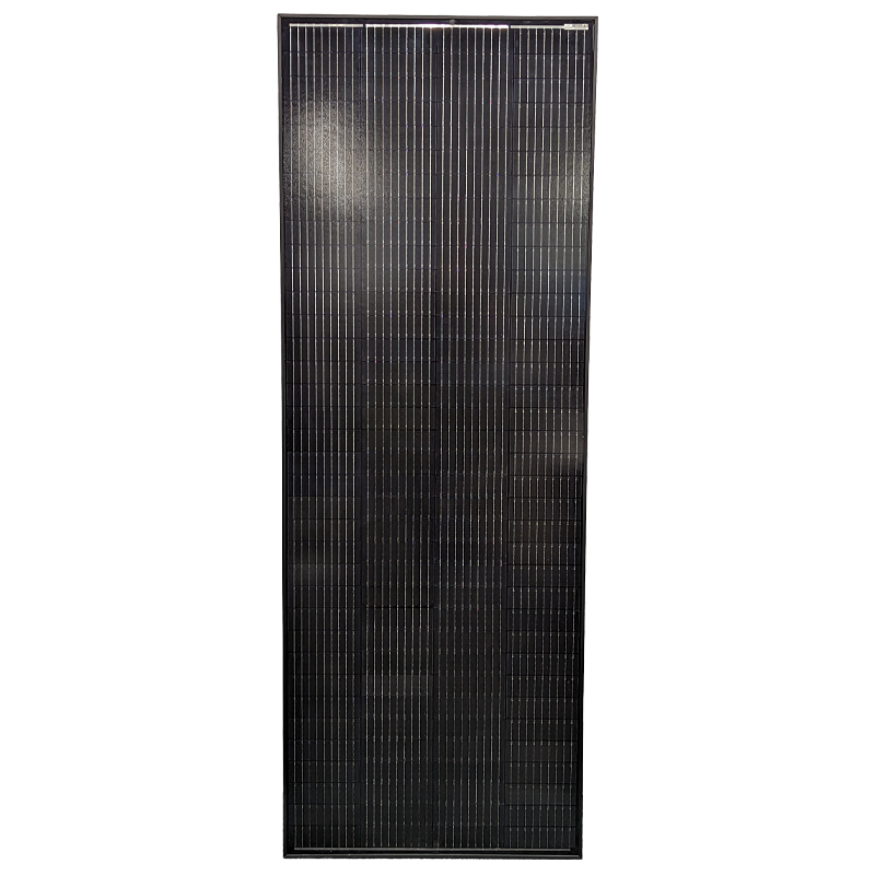 Sphere 250w HIGH VOLTAGE Mono Crystalline Twin Cell BLACK Solar Panel - 670x1850x35mm