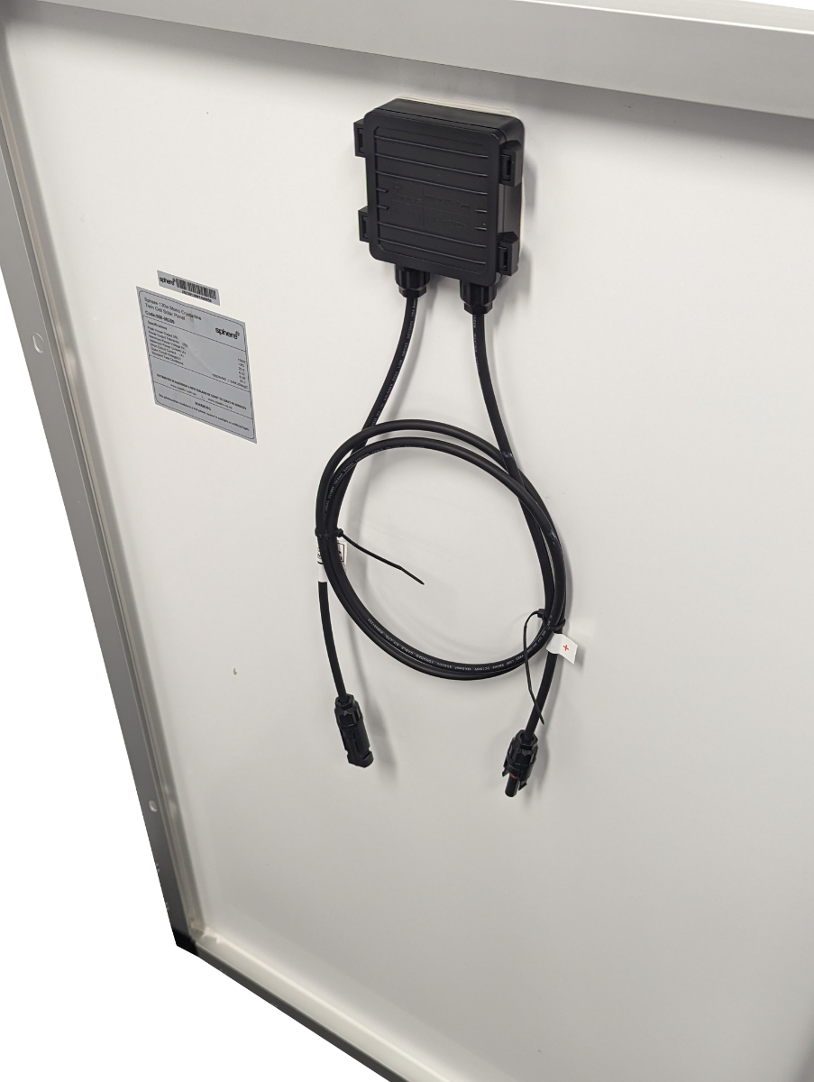 Sphere 130w Mono Crystalline Twin Cell Solar Panel. 670x1012x35mm