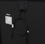 Sphere 100w Mono Crystalline Twin Cell BLACK Solar Panel. 670x780x35mm
