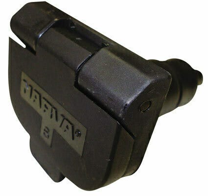 Narva Car Socket 6 Pin Small Round Plastic Blister Pack