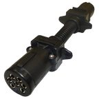 Narva Trailer Adaptor 7 Pin Round Car To 6 Pin Round Van