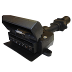Narva Trailer Adaptor 6 Pin Round Car To 7 Pin Flat Van