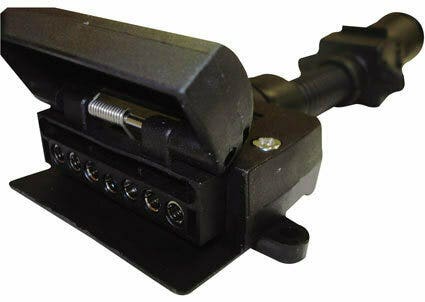 Narva Trailer Adaptor 6 Pin Round Car To 7 Pin Flat Van