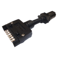 Narva Trailer Adaptor 7 Pin Flat Car To 7 Pin Round Van