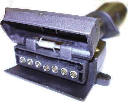 Narva Trailer Adaptor 7 Pin Large Round Car To 7 Pin Flat Van