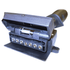 Narva Trailer Adaptor 7 Pin Large Round Car To 7 Pin Flat Van