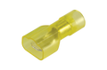 NARVA 6.3x0.8mm Trans-YELLOW Male Blade TERMINAL t/s 5-6mm - 50 Per Box. 56113