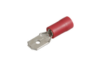 NARVA 6.3x0.8mm RED Flared Male Blade TERMINAL t/s 2.5-3mm - 100 Per Box. 56120