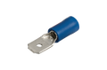 NARVA 6.3x0.8mm BLUE Flared Male Blade TERMINAL t/s 4mm - 100 Per Box. 56122