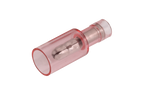 NARVA 4.0mm Trans-RED Male Bullet TERMINAL t/s 2.5-3mm - 100 Per Box. 56147