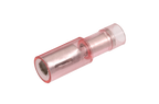 NARVA 4.0mm Trans-RED Female Bullet TERMINAL t/s 2.5-3mm - 100 Per Box. 56151