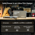 RENOGY REGO | 12.8V 104Ah Slim & Solid State Smart Battery
