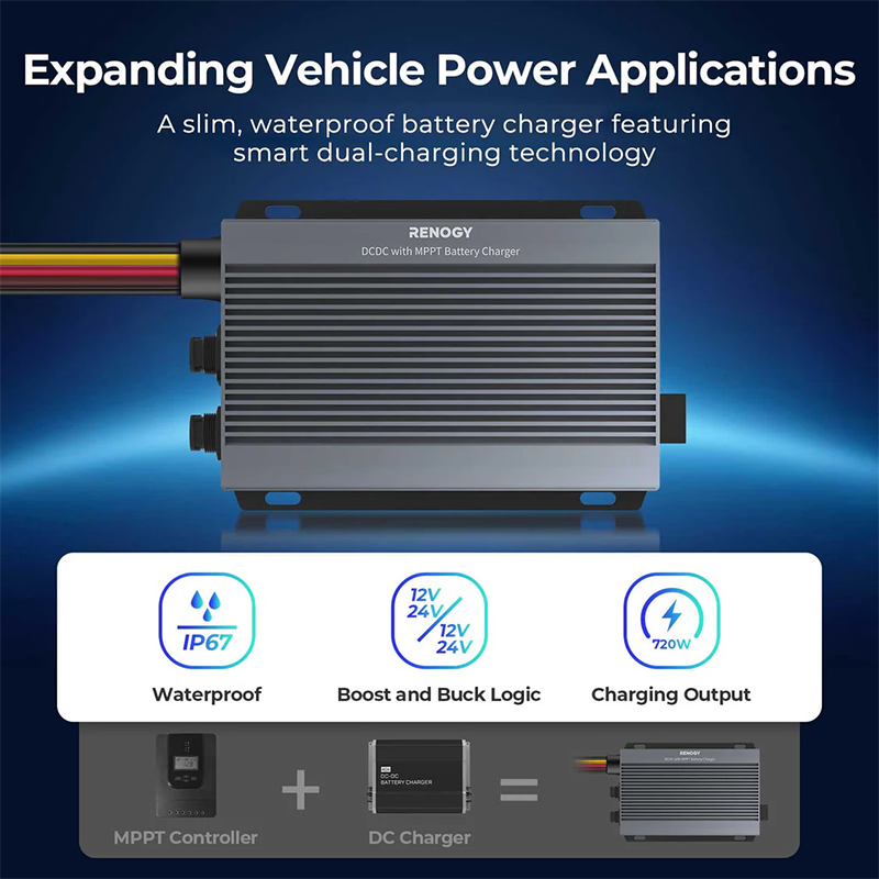 RENOGY PRO | IP67 50A DCDC Battery Charger With MPPT