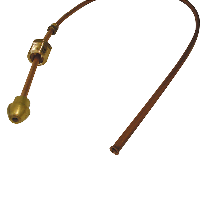 Copper Pigtail POL x 1/4" Inverted Flare (750mm)
