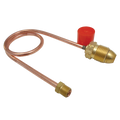 Copper Pigtail POL x 1/4" Inverted Flare (450mm long)