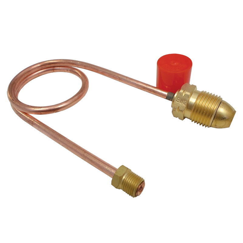 Copper Pigtail POL x 1/4" Inverted Flare (450mm long)