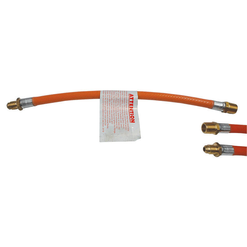 Gas hose - 6mm PVC, 5/16 SAE MF x 3/8 BSP M, 300mm