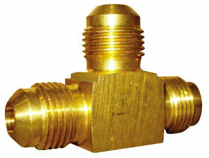 SAE All Male 3-Way Tee Connector 3/8"