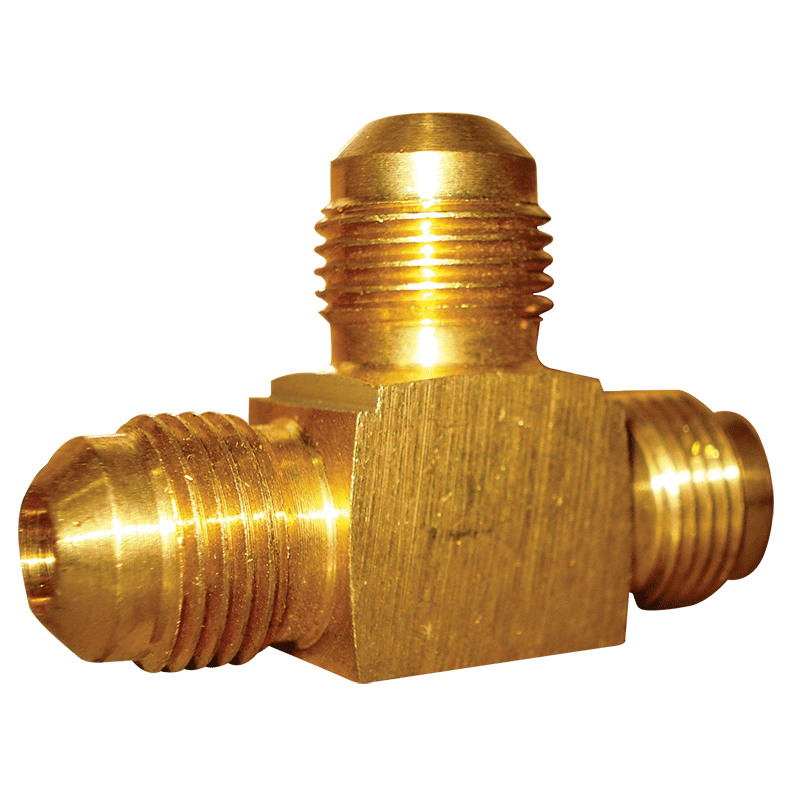 SAE All Male 3-Way Tee Connector 3/8"