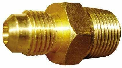 SAE 45 Degree Flare Brass Fitting Male Union 5/16 Tube 3/8 BSPT