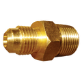 SAE 45 Degree Flare Brass Fitting Male Union 5/16 Tube 3/8 BSPT