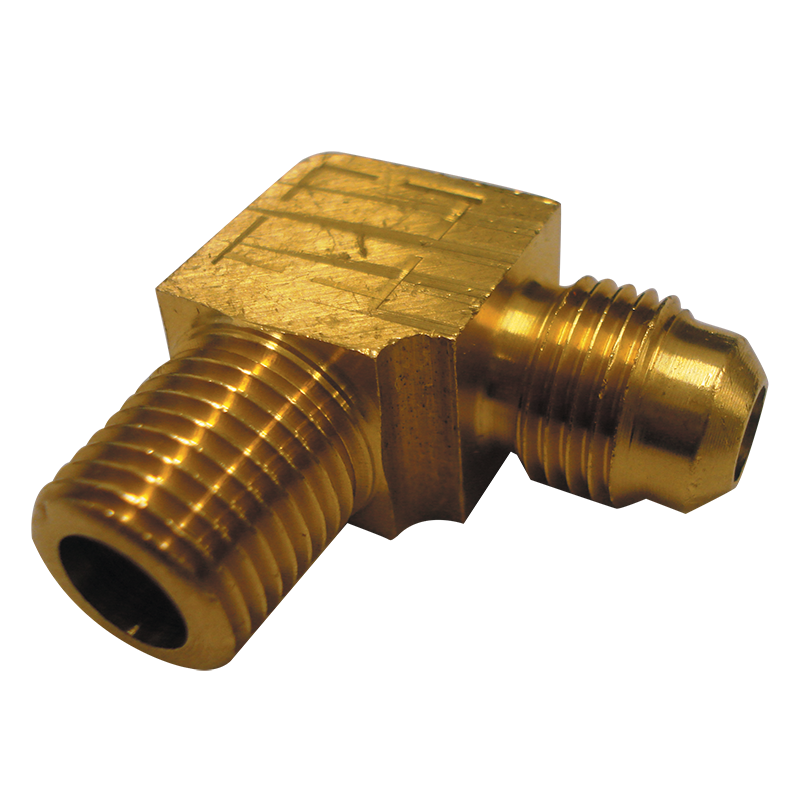 SAE Male x BSP Male Tapered Elbow 5/16" x 1/4"