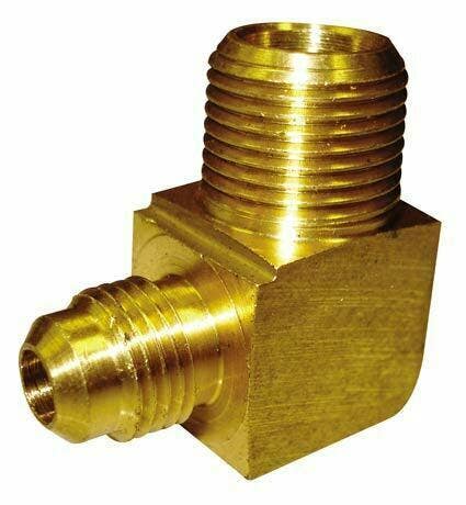 SAE Male x BSP Male Tapered Elbow 5/16" x 3/8"