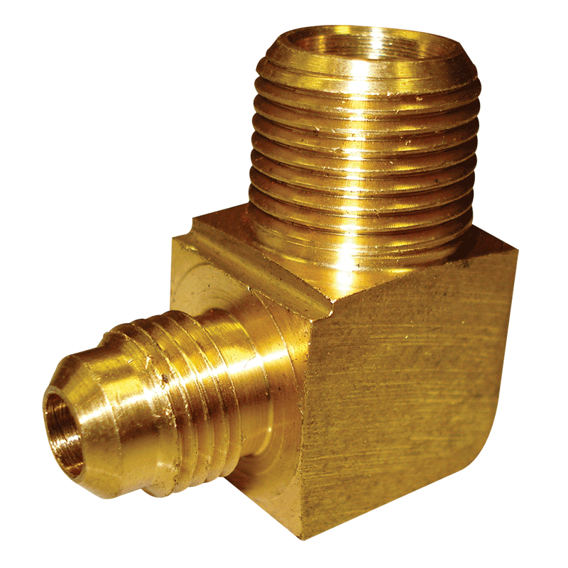 SAE Male x BSP Male Tapered Elbow 5/16" x 3/8"