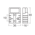 Narva Heavy Duty 50 Amp Connector Housing
