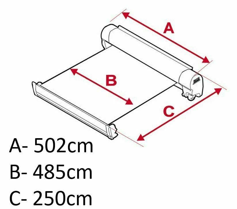 Fiamma F45 L 500 Royal Blue Awning