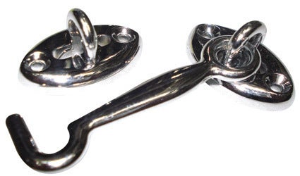 Chrome Cabin Hook (75mm)