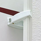 White Baggage Door Catch