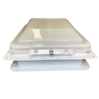 Coast RV 14x14 White Wind-Up Roof Vent With 12V FAN