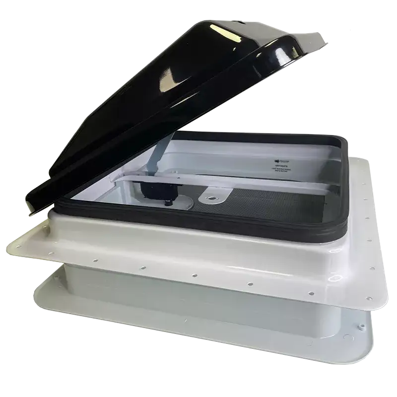 Coast RV 14x14 Black Std Wind-Up Roof Vent