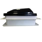 Coast RV 14x14 Black Wind-Up Roof Vent With 12V FAN & LED