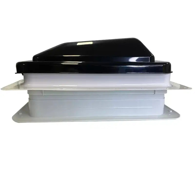 Coast RV 14x14 Black Wind-Up Roof Vent With 12V FAN & LED