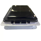 Coast RV 14x14 Black Wind-Up Roof Vent With 12V FAN & LED
