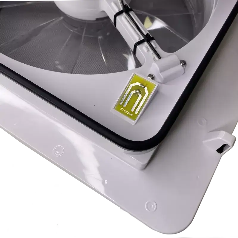 MaxxFan Plus with Thermostat, Power Lift, Rain Sensor and Remote