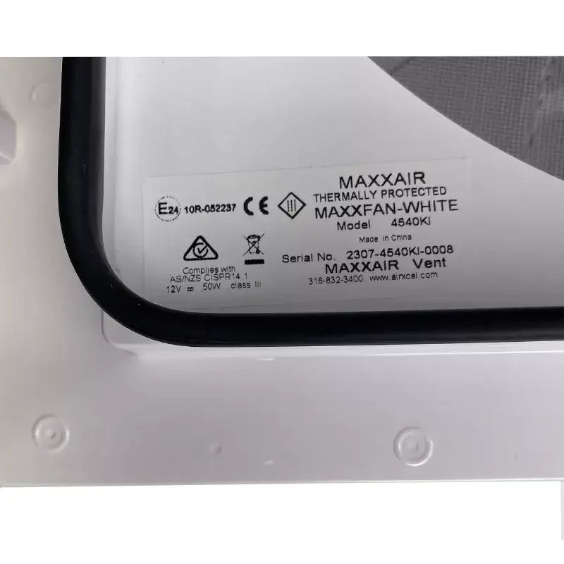 MaxxFan Plus with Thermostat, Power Lift, Rain Sensor and Remote