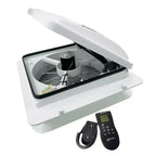 MaxxFan Plus with Thermostat, Power Lift, Rain Sensor and Remote