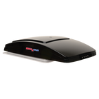 Maxxfan Deluxe - Smoke Rain Dome, T/Stat, Power Lift and Remote. 356x356mm