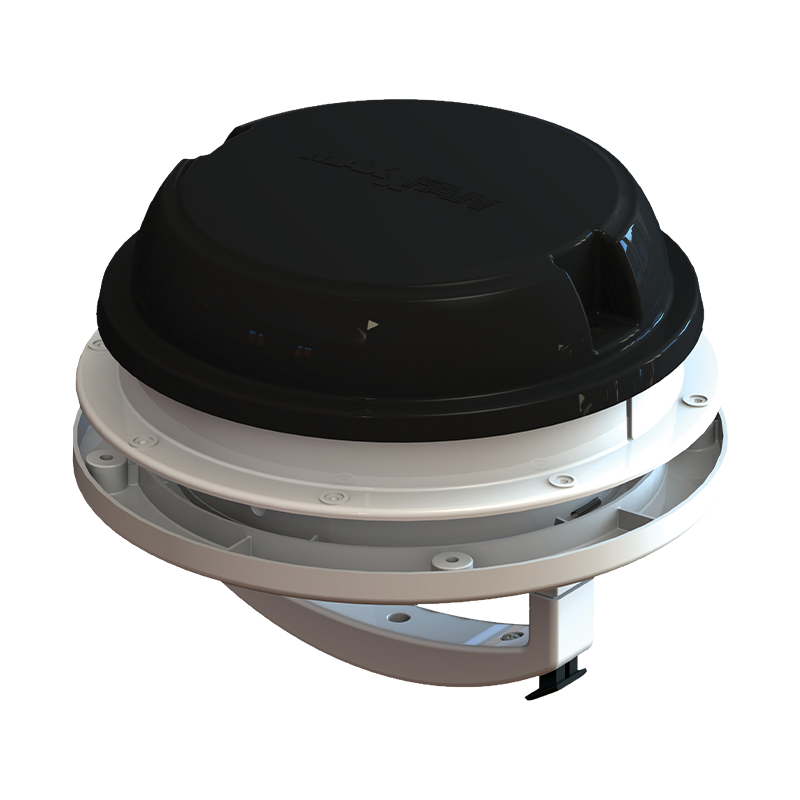 Maxxfan Dome Plus with LED & Sleeve - Black