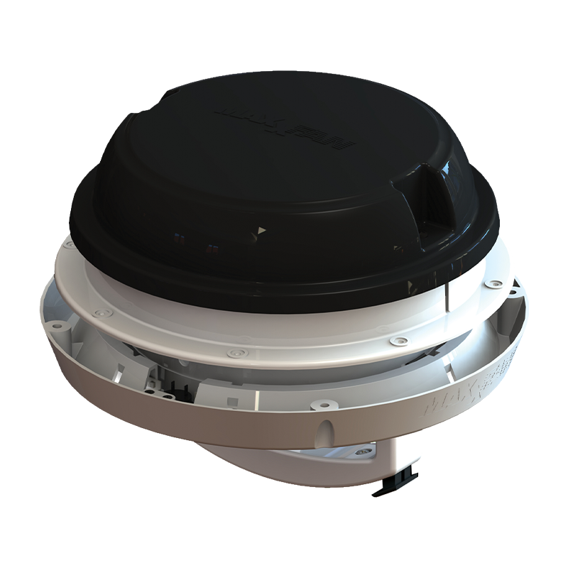 Maxxfan Dome Plus with LED & Sleeve - Black