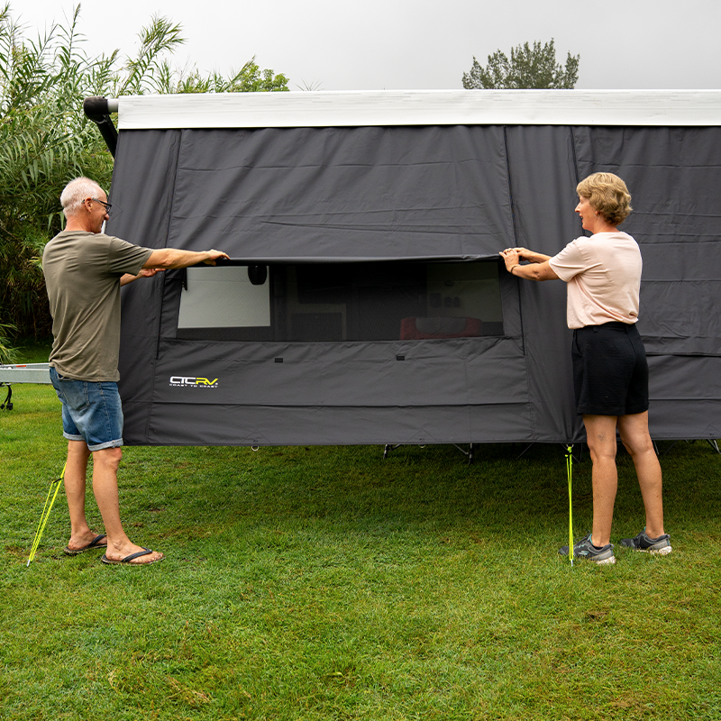 Coast RV Premium Front Awning Wall | 14-18ft Roll-Out Awnings